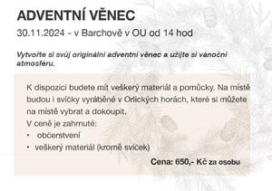 Vánoční workshop Barchov