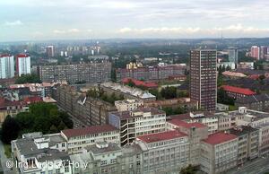 Nová radnice - pohled z vyhlídkové věže, Ostrava