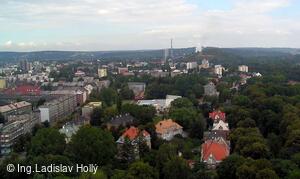 Nová radnice - pohled z vyhlídkové věže, Ostrava