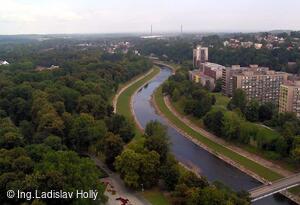 Nová radnice - pohled z vyhlídkové věže, Ostrava