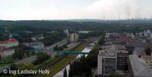 Nová radnice - pohled z vyhlídkové věže, Ostrava
