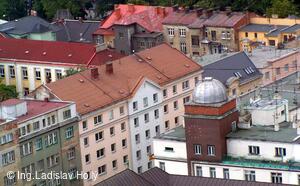 Nová radnice - pohled z vyhlídkové věže, Ostrava