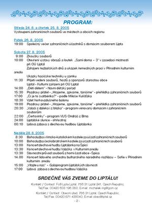 Mezinárodní folklorní festival Liptálské slavnosti