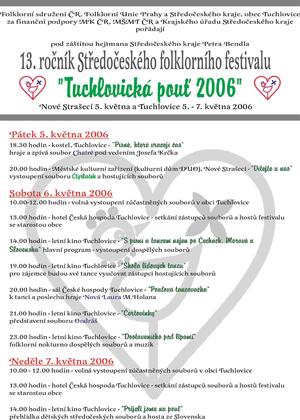 Středočeský folklorní festival Tuchlovice