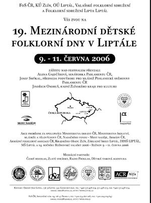 Folklorní festival Dětské dny Liptál