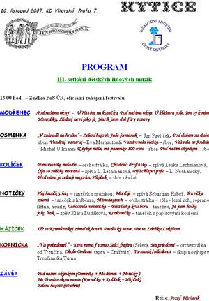 Setkání lidových muzik, Praha
