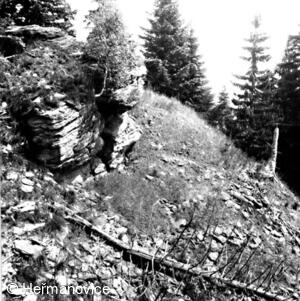 Heřmanovice, Zbytky hradu Quinburk