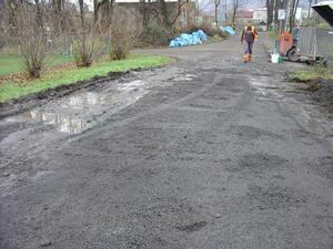 Oprava místní komunikace - Rychaltice u bytovky