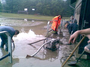 Povodeň 24.6. 2009 - sportovní oddíl